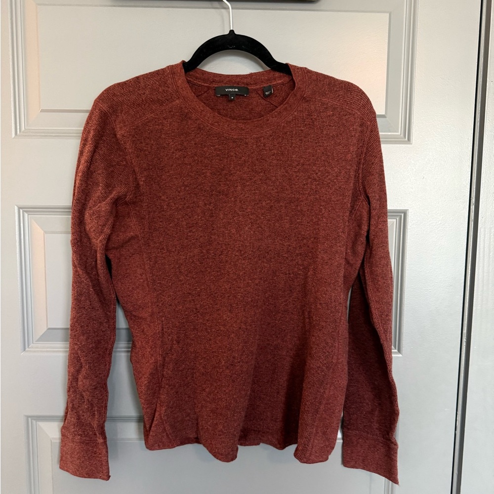 Vince Men's Rust Crewneck Sweater